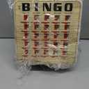 Regal Bingo Bulk Bingo Cards with Sliding Windows - Reusable Bingo Game Cards for Adults Large Group - 25 Pack, Woodgrain