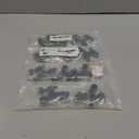 HOMOTEK 12 Pack Hinge Pin Black Door Stopper,Adjustable Deluxe Heavy Duty Door Stopper 2-1/2"x1-3/4,with Black Rubber Bumper Tips