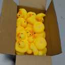 Rubber Ducks Bath Toys 50PCS Mini Ducks Bulk for Kids Baby Shower Decorations Birthday Party Favors Gift Classroom Summer Beach Pool Activity Carnival Game