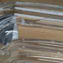 8-Piece Deep Glass Baking Dish Set with Plastic lids,Rectangular Glass Bakeware Set with Lids, Baking Pans for Lasagna, Leftovers, Cooking, Kitchen, Freezer-to-Oven and Dishwasher, Gray