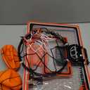 LED Basketball Hoop for Kids - Over The Door Indoor Hoop with Electronic Scoreboard & 3 Mini Balls, Birthday Gift for Boys Girls Ages 5 6 7 8 9 10 11 12+ Years Old (Single)