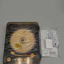 CD Player with Speakers Bluetooth Nostalgic Retro Portable CD Players for Home Wood Music Player FM Radio for HomeWired and Remote Control-Walnut Brown