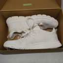 INZCOU Running Shoes Lightweight Tennis Shoes Non Slip Gym Workout Shoes Breathable Mesh Walking Sneakers (10.5 Women/9.5 Men, Pure White)