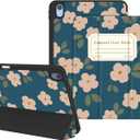 Case for iPad Air 11 Inch M4/M3/M2(2026/2025/2024), iPad Air 5th/4th Generation(2022/2020) 10.9 Inch, Protective Case with Pencil Holder, Trifold Stand Cute Cover for Girls, Blue Book