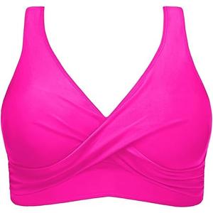 Women Bikini Top Only - Push Up Large Bust Swimsuit Top 2025 Twist Front Bathing Suit 18Plus