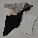 Wealurre Seamless Underwear Invisible Bikini No Show Nylon Spandex Women Panties (Medium, B/W/a/Db/Br/G)