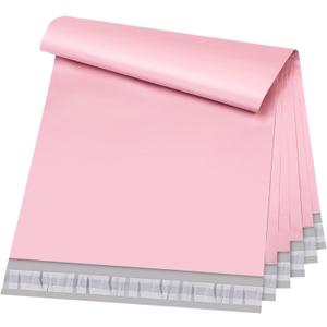 Metronic Large Poly Mailers 19x24 50 pcs, Shipping bags for Small Business, Shipping Envelopes for Clothing, Mailing Bags for Shipping Supplies in Pink