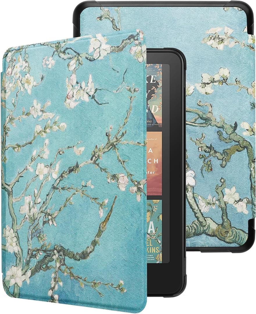WALNEW Case for 7-inch Kindle Paperwhite 12th Gen 2024 and Colorsoft Signature Edition, Premium PU Leather Protective Cover for Kindle Paperwhite, Auto Wake/Sleep