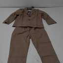 Boys Plaid Blazer Pants Set Casual Suit Classic Kids 2 Piece Sport Coats Outfits (5-6, Khaki)