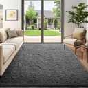 Ophanie 5x7 Area Rugs for Living Room Grey, Fluffy Shag Large Fuzzy Plush Soft Rug, Gray Shaggy Floor Big Carpets for Bedroom Nursery, Kids Home Decor Aesthetic