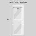 beeNbkks Extra Tall Cat Gate, 79" Tall Anti-Climb Clear Pet Barrier