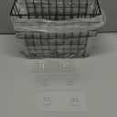 Deertaip Adhesive Basket Wall Wire Basket Over the Cabinet Door Organizer No Drilling Mounted 4 Pack, Black