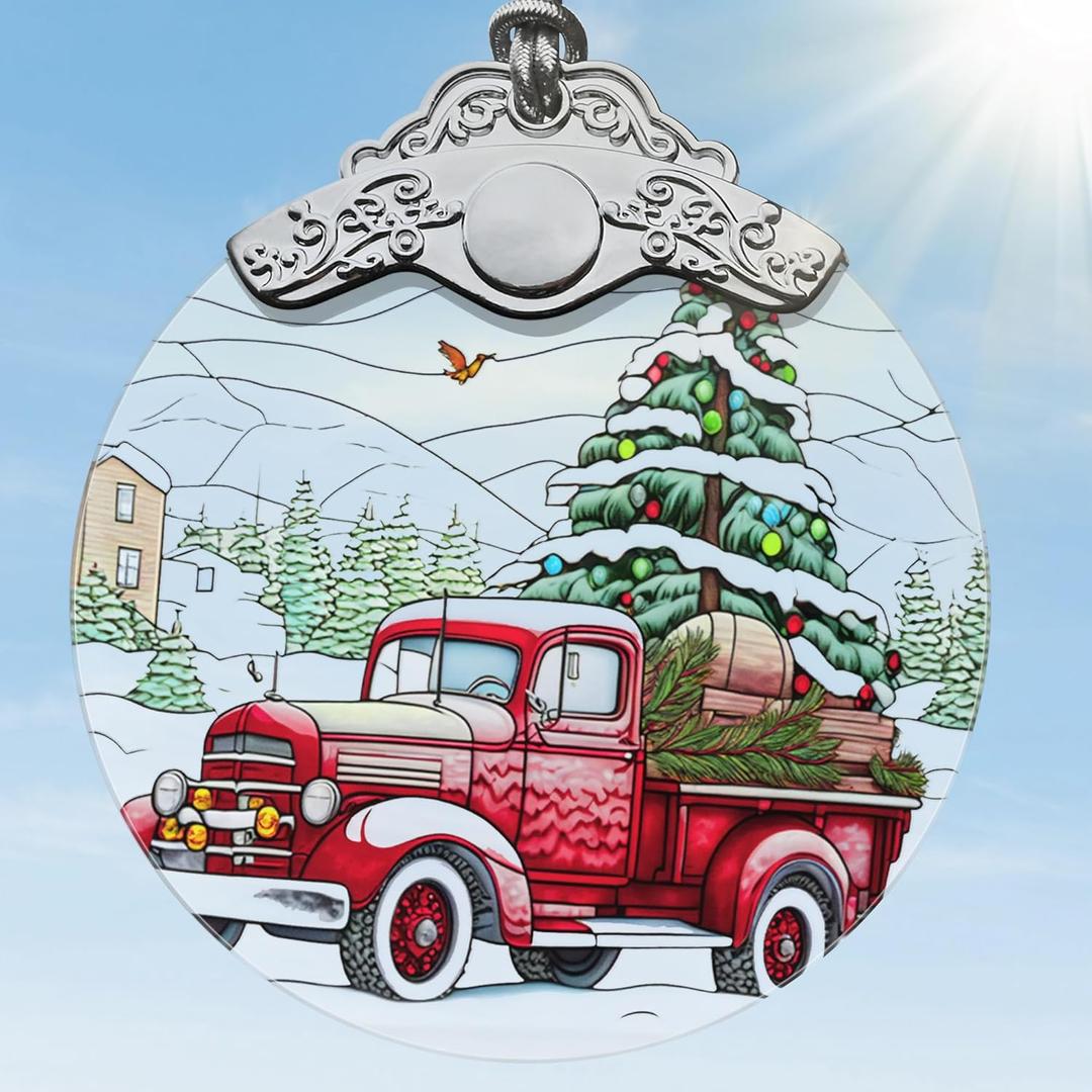 Christmas Ornaments, Jocidea Christmas Decorations for Tree, Christmas Tree Ornaments, Christmas Keepsake Gifts (Christmas Car-s089)