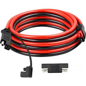10AWG Heavy-Duty Extension Cable with Anderson-Style Connector to SAE 6FT, Includes Extra SAE Connector, High Power Transfer for Solar Panels, RVs, and Automotive Applications