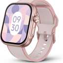 SOUYIE Smart Watch, PPG Blood Pressure Monitor, AI Running Plan, 3ATM Waterproof Fitness Tracker, 1.99" AMOLED Display, Heart Rate Blood Oxygen Sleep Monitoring, Compatible with Android and iOS Pink