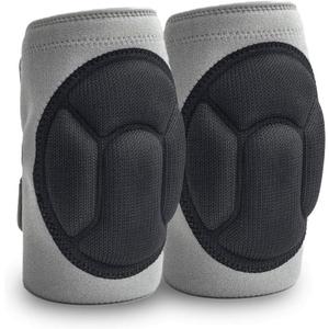 Knee Pads Comfortable Non-Slip, Thick Extra Foam Cushion kneepads for Scrubbing Floors, Gardening, Yoga & Construction, Soft Inner Liner, Strong Double Straps and Adjustable Easily for Women (L)