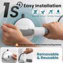 TAILI Grab Bars for Bathtubs and Showers,2 Pack Shower Handles for Elderly Suction,Maximum 330lbs,Shower Grab Bar with Upgraded Rubber Suction Cups,Safety Grip for Senior, No Drilling Removable,Grey