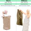 6 Pack Burlap Potato Sack Race Bags, 24"x40" Outdoor Lawn Games for Kids & Adults, Outside Yard Games for Birthday Party, Field Day Family Reunion, Carnival, Easter, Halloween, 4th of July