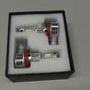 Latest H11 Light Bulbs,Upgraded 900% Super Bright with Fan Cooling,60000LM Brightness, Real 1:1 Halogen Size,Plug and Play 10-Year Lifespan, H8/H9/H16/ Fog Light Bulbs, Pack of 2