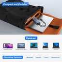 USB C Hub, 6 in 1 Multi-Port Dock, 4K HDMI, 100W Power Delivery, 3 x USB 3.0, SD/TF Card Reader for Notebooks and Smart Devices, Works with USB C Laptops Dell/HP/Surface and More