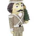 Decorative Wooden Glittered Christmas Nutcracker Soldier King with Sword or Drum