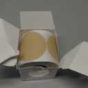 3 Inch Kraft Paper Color Code Dot Stickers,500 PCS Round Labels Stickers in Dispenser Box for Organization, Inventory,Classroom (1 Roll-500PCS)