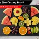 Black Plastic Cutting Board - 18 x 12 Inch Large, 1/2" Thick HDPP Poly for Restaurants and Commercial Kitchens, NSF Stamped