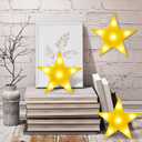 6 Pcs LED Stars Night Light Can Be Hung On The Wall Kids Room Room Light, Suitable for Birthday Party Holiday Decoration Baby Room Nursery Decoration (Star-6pcs)