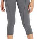 Marika Ollie High Rise Capri Legging, Heather Black, Small