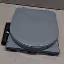 Portable Camping Toilet, Folding Toilet for Adults with Lid and Retractable Toilet Paper Holder, Waterproof Porta Potty with Carry Bag and Disposible Liners for Hiking, RV Travel, Road TripsDark Gray