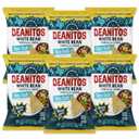 Beanitos Bean Chips - Restaurant Style Sea Salt - (6 Pack) 5 oz Family Size Bag - White Bean Tortilla Chips - Vegan Snack with Good Source of Plant Protein and Fiber
