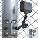 Magnetic Mevo Fence Mount - Post Mount for Mevo start, GoPro, iPhone and Action Cameras, Two 1/4"" Mount Points Camera Magnet Holder for Game Changer at Baseball Field, Gray
