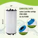 PLM300 Pool Filter Cartridge Compatible with sta-rite System 2 PLM300, 27002-0300S Pool Fliter Cartridges Modular Media, ST300, 300 sq.ft