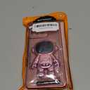 Phone Case for Motorola Moto G Power 5g 2025 with Astronaut Kickstand & Lanyard Soft TPU Bling Shockproof Protection Cover for Motorola G Power 5g 2025 Case, Rose Gold (Pink)