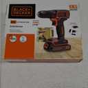 BLACK+DECKER 20V MAX Cordless Drill/Driver Kit with Battery, Charger, and Double Ended Bit (BDCDD120C)