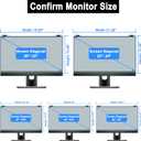 ZYY 23-24 Inch Anti Blue Light Screen Protector for Diagonal 23,23.6,23.8,24 Monitor, Desktop PC UV Blocking Filter (21 1/4 x 13 3/8) for Eye Strain, Hanging Computer Screen Blue Light Blocker
