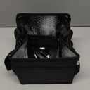 Trunab Reusable 6 Cups Drink Carrier for Delivery Insulated Drink Caddy with Handle and Shoulder Strap, Adjustable Dividers, Beverages Carrier Tote Bag, for Daily Life Takeout, Outdoors, Travel