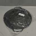 Pack of 1 Silicone Splash Guards, Black Boil Over Protection, Cooking Protection, Splash Guard Pans, Pot Lid with Double Ear Splash Guard, for Pots and Pans, Microwave Lid, Splash Guard