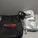 Kayme 6 Layers SUV Car Cover Waterproof All Weather for Automobiles, Outdoor Full Size Cover Rain Sun UV Protection with Zipper Cotton, Universal Fit for SUV Jeep (191-200 inch) (Aluminum-Silver)