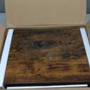 SUPERJARE Nightstand Set of 2, Bed Side Tables with Charging Station, Adjustable Fabric Drawer, Night Stand for Bedroom, 3-Tier Storage End Tables, for Living Room, Rustic Brown and Black