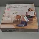 LIGHTIUM Red Light Therapy for Feet  630 LED Chips, Dual Wavelength (660nm+850nm) Infrared Red Light Therapy for Foot & Ankle Pain Relief, Full Coverage Neuropathy Support, Adjustable Modes & Timer