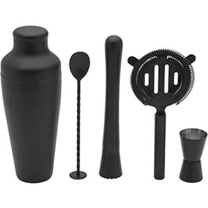 Houdini 5 Piece Bar Tool Set, Black