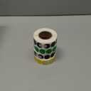 Perco Fluorescent  1-Inch Round Circle Dot Sticker Labels - Multi-Roll Pack (4 Rolls, 1,000 Labels Each) - Permanent Adhesive, Vibrant Colors, Strong Hold - Perforated for Easy Use - Made in USA