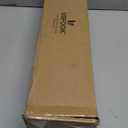 Long Curtain Rods for Windows 72 to 144 Inch, USFOOK 7/8 Inch Heavy Duty Curtain Rod, Telescoping Splicing Bronze Drapery Rods with Leaf Finials