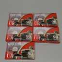 Maxell UR 90 Normal Bias Blank Audio Recording Cassette Tape, Low Noise, 90 Minute Recording Time, 5 Pack