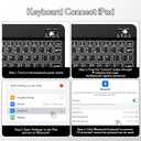 YBING for iPad A16 Case with Keyboard 11th &10th Generation, 360 Rotation Magnetic Cover with 7-Color Backlit Wireless Detachable Keypad with Pencil Holder for iPad 11th 2025/10 Gen 10.9" 2022 (Black)