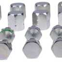 10 Pairs 1/4" # 4 JIC Cap 0304-C-04 & Plug 2408-04 Hydraulic Adapter Fitting 7/16-20
