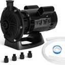 Upgraded 1HP Pool Booster Pump, Anti-Leak PB4-60 Replacement for Polaris 180-480, Dual Capacitor & 1600GPM Flow, 115V/230V Dual Voltage