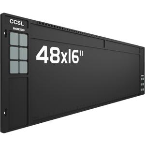 Gun Cleaning Mat 48"x16", Extra Large Magnectic Gun Mat for All Guns Anti-Slip Rubberized Workbench Mat for Pistol and Rifle (Black)