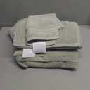 Marvione Bath Towels Set 6 Piece, 100% Turkish Cotton Highly Absorbent and Soft Towels for Bathroom 2 Bath Towels 2 Hand Towels 2 Washcloths, Sage Green